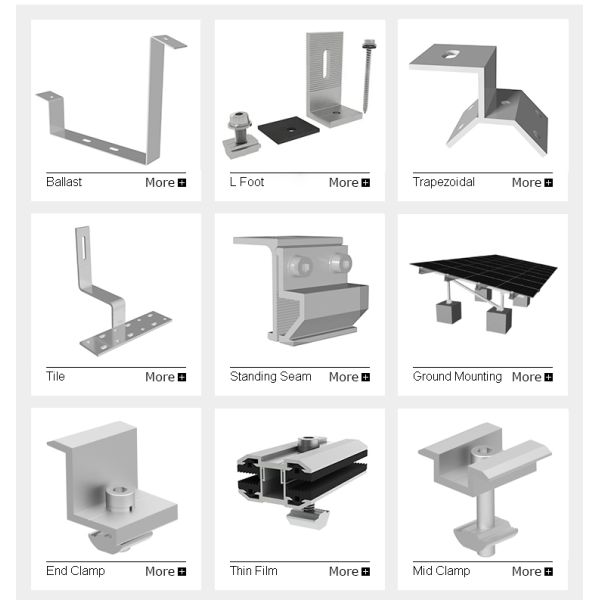 Moído montar o painel solar apoia sistemas de apoio do painel solar