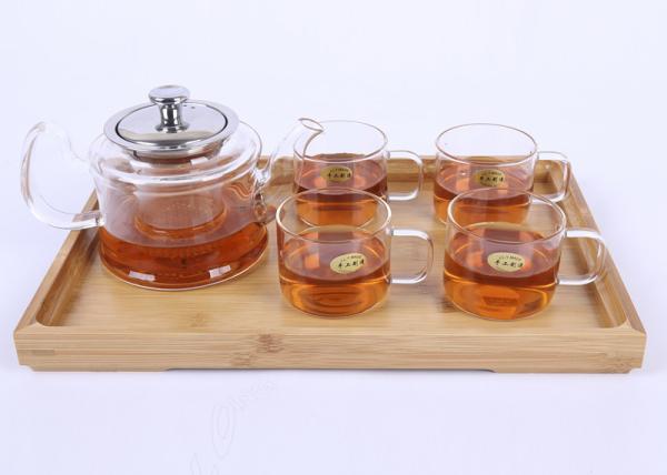Professional Loose Tea Gift Sets Borosilicate Glass Tea Infuser Teapot 500ML Kattle