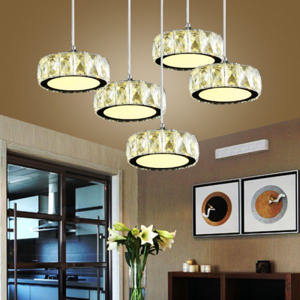 Home Deco Modern Pendant Light  / Contemporary Pendant Lamp Siliver Finished