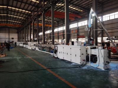 SHENZHEN HYPET High Speed  PVC Pipe Making Machine , PVC-O High Filler Pipe Extrusion Production Line