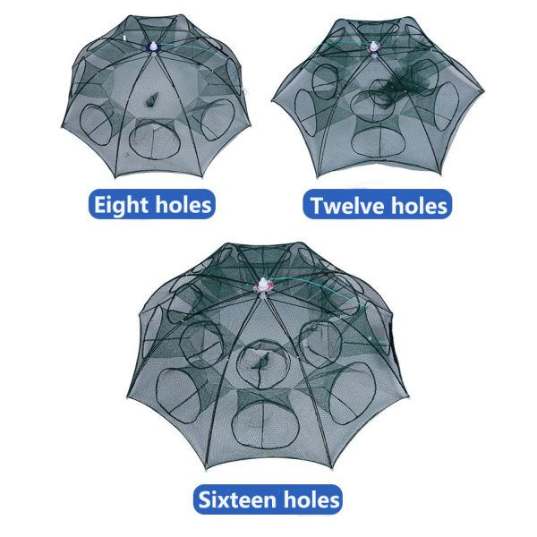 Multi-Gauge Folding Fish Cage Umbrella Net for Shrimp Cage from Plastic/Metal by Net