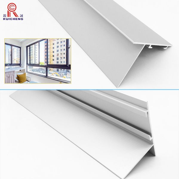Terrace Aluminum Tile Trim Mill Finish Protecting Balconies Edges