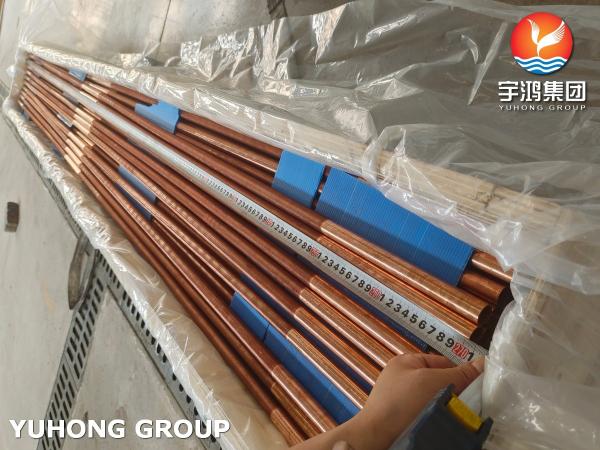 ASTM B111 C12200 Phosphorized Copper Low Fin Tubes For Seawater Condensers