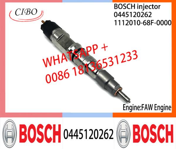 Conjunto original 0445120262 1112010-68F-0000 do injetor de combustível 1112010-68F-0000 de BOSCH 0445120262 para FAW