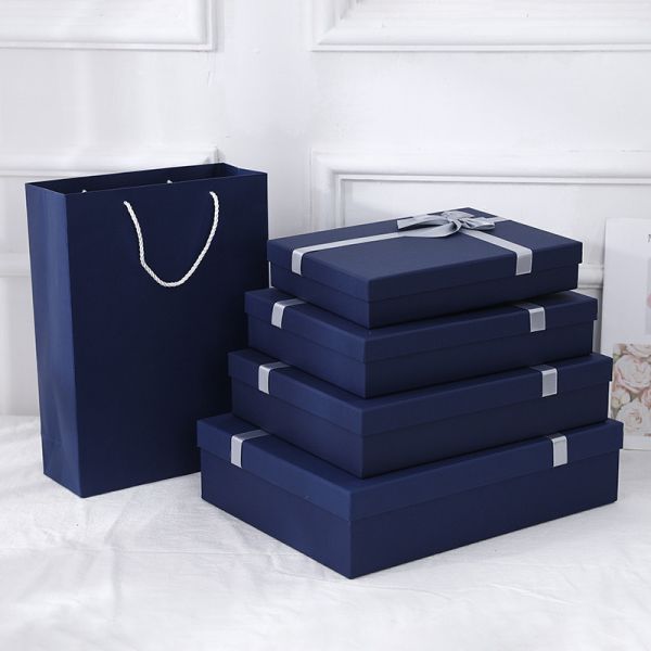 Custom Logo Printing Present Box with Concise Style