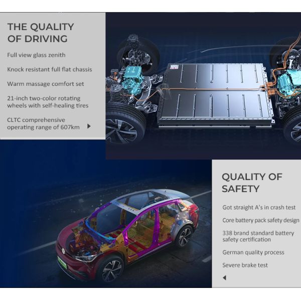 VW ID4X Electric Midsize SUV VW Electric Car Wheelbase 2765MM