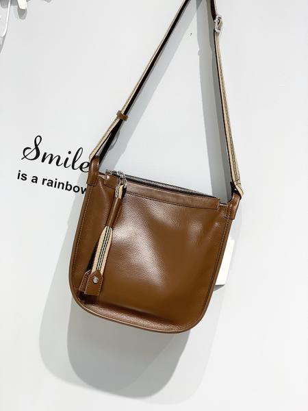 Cow Split Leather Crossbody Bag For Bucket Hobo Shoulder Messenger Purse