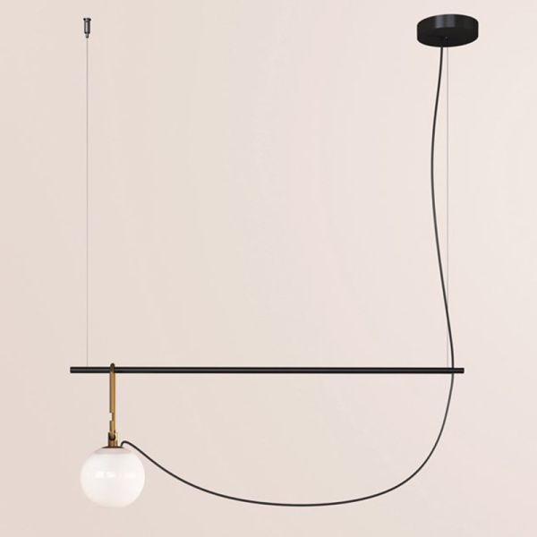 Sencilla lámpara de cuchillo nórdica de restaurante lámpara postmoderna de cama creativa