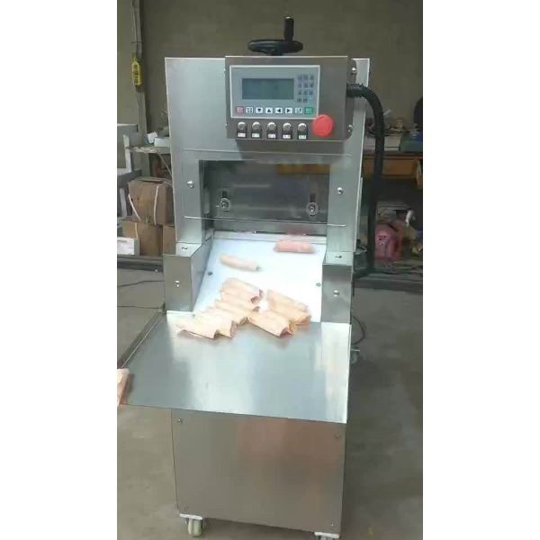 Fully automatic 304 stainless steel electric industrial frozen meat cutter