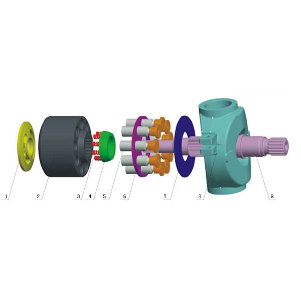 Hydraulic Piston Pump Parts Liebherr LPVD35/45/64/75/90/100/140/165/225