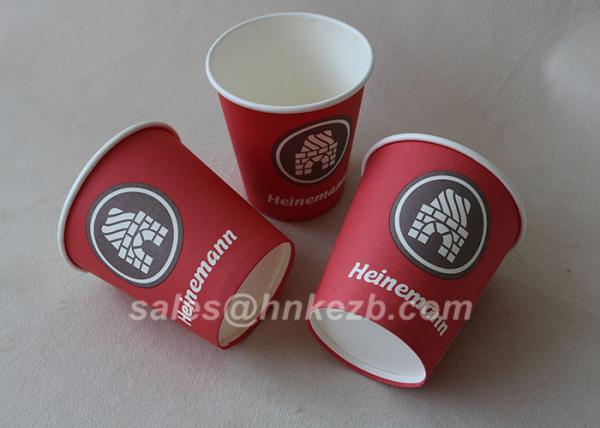 Unfolded 10oz LOGO Printed Double Wall Paper Cups For Coffee / Beverage