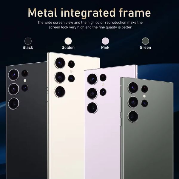 Original S24 ULTRA Celular Android Smartphone 5G 1TB Mobile Phone with 108MP Rear Camera Dual SIM Card