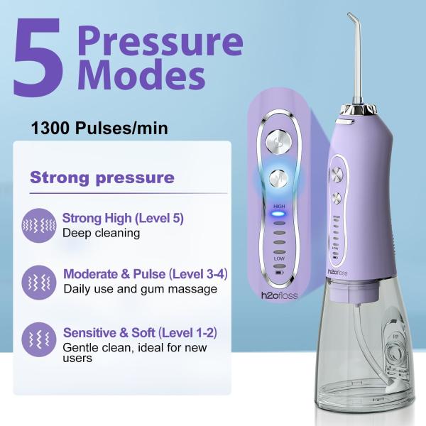 Portable USB Power Electric Water Flosser Strong Water Pressure Dental Cleaner for Home Use Visual Dental Floss Removal Made