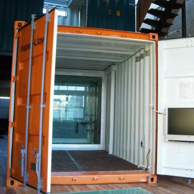O recipiente de aço do bloco liso da solda construiu rapidamente a impermeabilização do vento da isolação térmica
