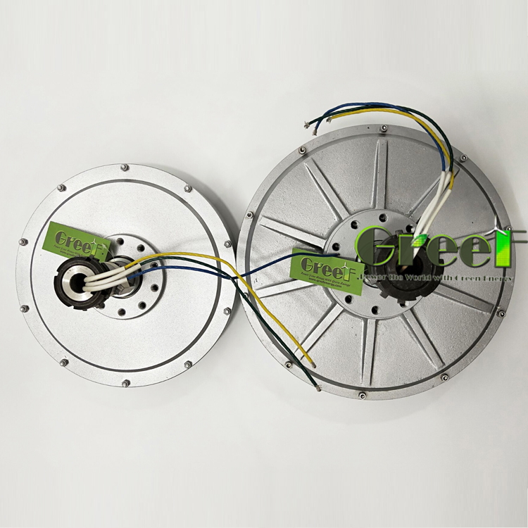 50W-10KW Permanent Magnet Generator with Outer Rotor and >85% Efficiency Coreless Alternator