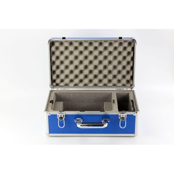 Customized Aluminum Blue Instrument Carrying Cases With Die Cut Foam Slots Protect Euipment