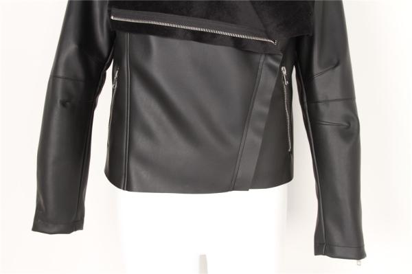 Ladies Cool leather jacket, Women's Bomber Leather jacket, bonded fur, hot popular