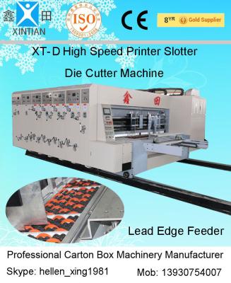 Single Slotting Carton Folding Machine Pneumatic-Flapping For Cardboard With High Speed