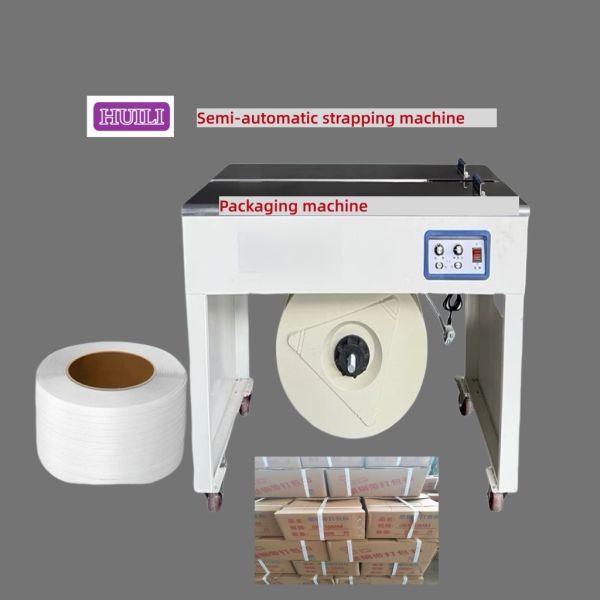 PLC-Controlled Semi-Automatic / Automatic Strapping Machine with Tabletop Strapping Machine