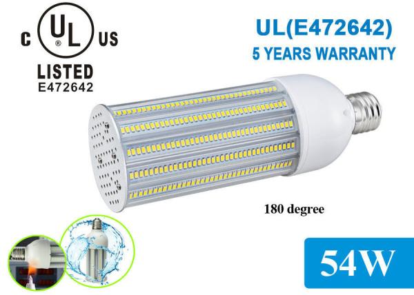 180 Degree Samsung 5630 UL LED Corn COB Light Bulbs 54W 2700K - 6500K for Pathway Lighting