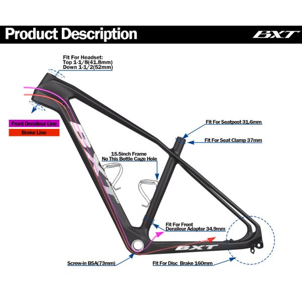 27.5er Adults Mountain Bike With Full Carbon Fiber Frame Shimano Group Set 27.5