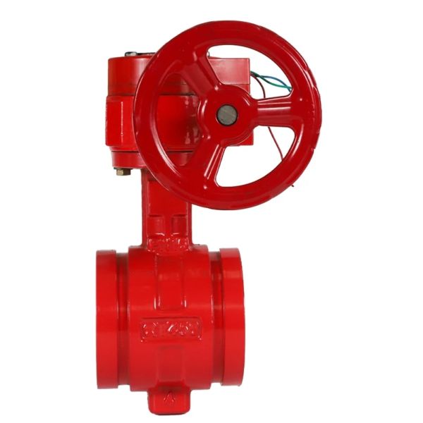 ANSI Grooved End ductile iron butterfly valve