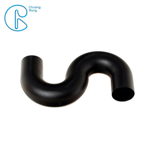 PN6 75mm 50mm HDPE Drainage Fittings Siphon S Trap Good Corrosion Resistance