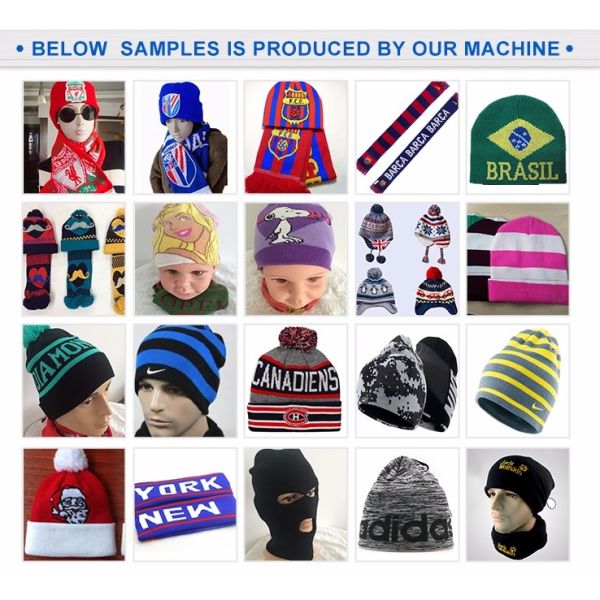 Opek Fully Computerized Control Touch Screen Circular Hat and Scarf Knitting Machine