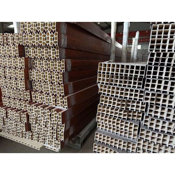 Plastic Profile WPC Extrusion Machine , PVC Wood Tile Die Extrusion Line