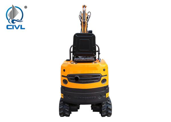 Mini 8.6kw Engine Excavator / 1 Ton Crawler Tailless Excavator Orchard Micro Agricultural
