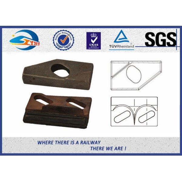Plain Color Carbon Steel Elastic Rail Clips / Crane Clip Cast Iron