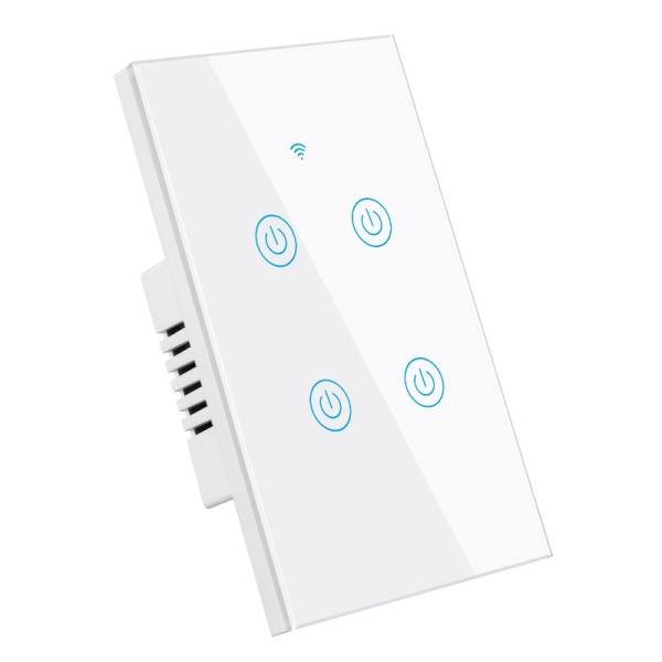 10A Smart Wifi Switch Double Control 4 Gang Smart Switch Hands Free 110V-250V AC