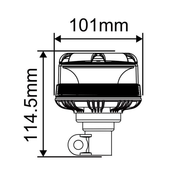 Customized Signal Beacon Multifunction LED Rotating Beacon 10V - 36V
