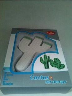 Novelty usb car charger,Cactus shaped usb car charger ,cell phone car charger