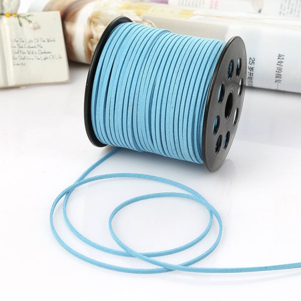 Сюэдовая кожа с бархатной лентой 3 мм с двусторонней лентой