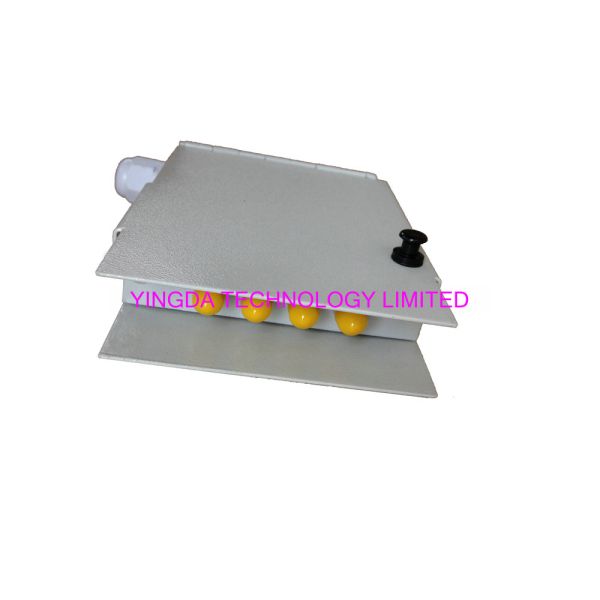 Крытая 4 коробка прекращения волокна порта FTTH, холоднокатаная сталь коробки соединения оптического волокна ST 4 сердечников