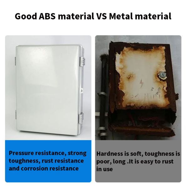 Caixa impermeável plástica elétrica do cerco da tampa transparente do PC do Abs da caixa de junção do fio IP66 do cabo