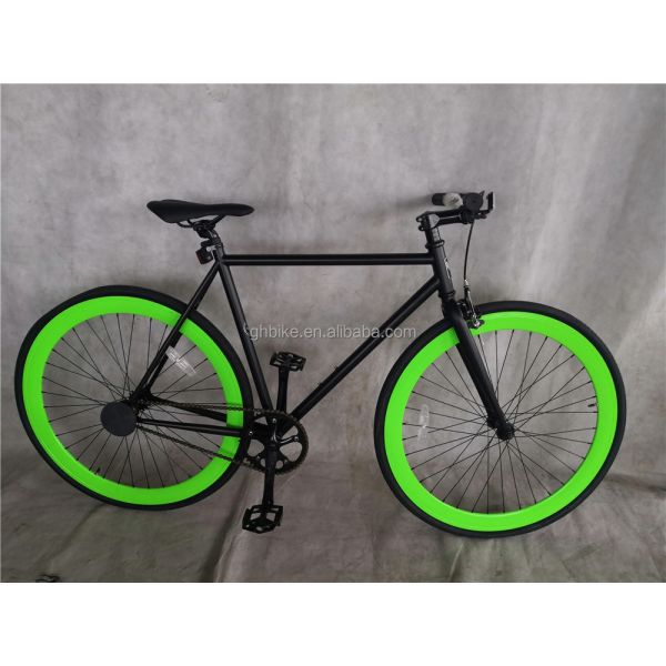 Ordinary Pedal Fixie Bike 700c Single Speed Fixed Gear Bicycle with Double V Brake
