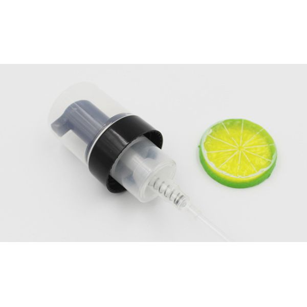 43mm Plastic Dispensing Foam Bottle Pump Portable 65mm Straw Chemical Resistant