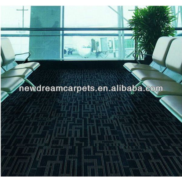 100 by 100 Size Loop Pile Office Fireproof Carpet Tile for Canton Carpet