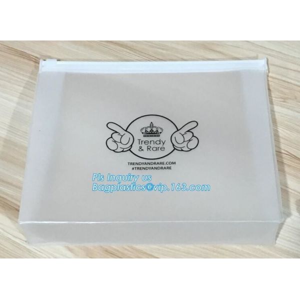 bag with window and zipper/slider zipper bag/aluminum foil zip lock bag, EVA PVC slider zipper bag for travel accessorie