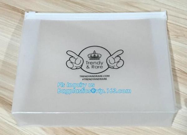 PET LD PE plastic pouch Slider zipper bag, Slider Zipper PVC Bag For Stationary, customized size and design PE plastic s