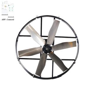 Pre Installed Eye Bolts For Chains Industrial Panel Fan 72 Inches 120000m³/h 3.5A Power