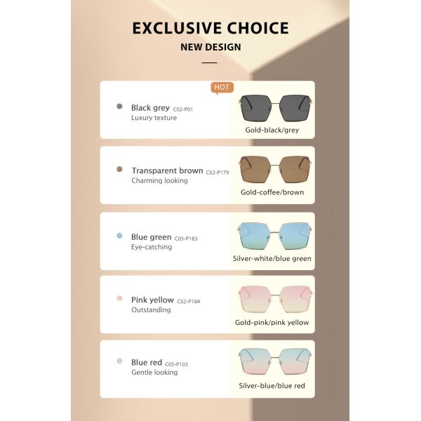 OEM рамки оправы солнечных очков женщин металла защиты UV400 полный