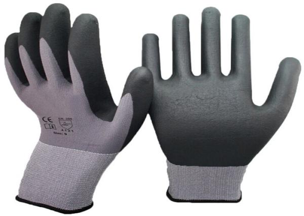 Nylon Seamless Liner Nitrile Coated Work Gloves , Safety Work Gloves