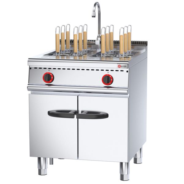 Eco-friendly Stainless Steel Commercial Gas Pasta Cooker With Cabinet for Professional