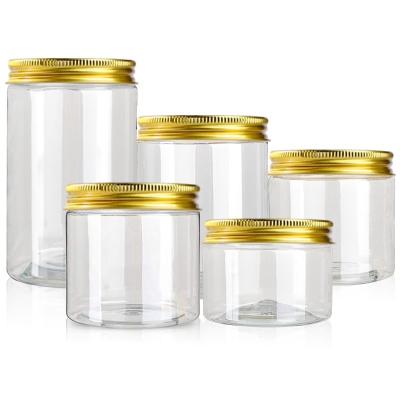 Frascos plásticos dourados do tampão de parafuso do calibre do diâmetro de 800ML 85mm