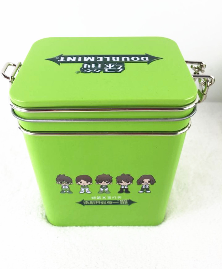 112x72x199mm Candy Tin Can Rectangular Candy Tins Airtighted Tin Candy  Round Tin Can