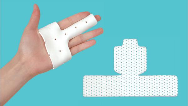 CE Custom Thermoplastic Splint Tubular Finger Splint For Trigger Finger