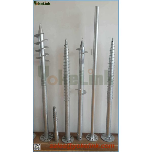 Hot dip galvanized carbon steel Solid Shaft Helix Screw Anchor